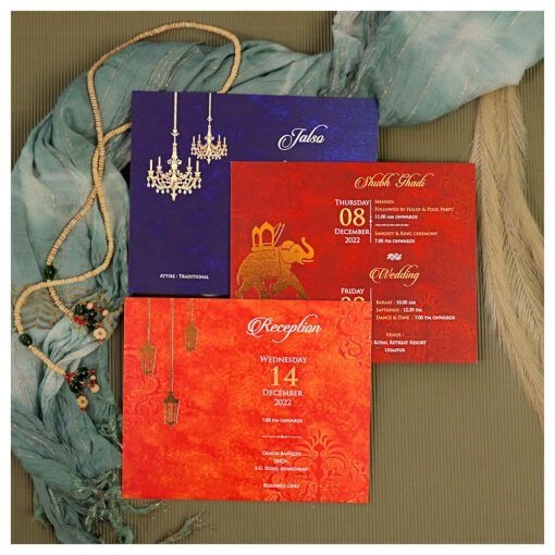 Wedding Card – 4099 | Fully Customized | Indian Wedding Card