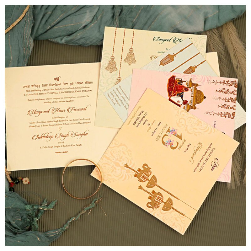 Wedding Card – 4098 | Fully Customized | Indian Wedding Card