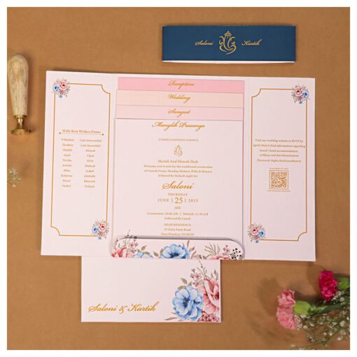 Wedding Card – 4028 | Fully Customized | Indian Wedding Card