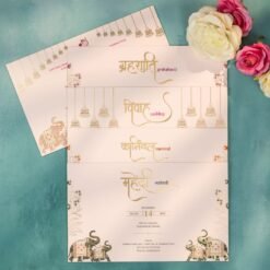 Alternative view of Indian Wedding Card - 20328 | Premium Wedding Invitation Cards